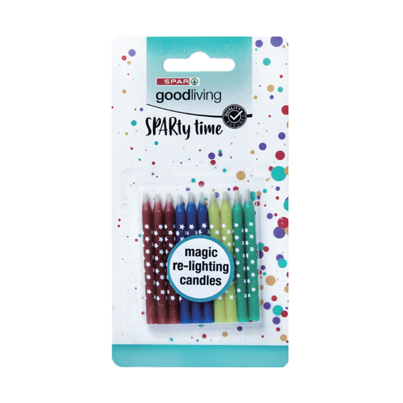 Four-color star magic candles