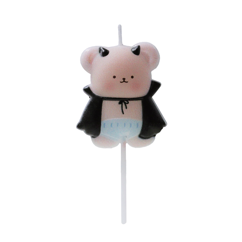 Bat bear halloween candle