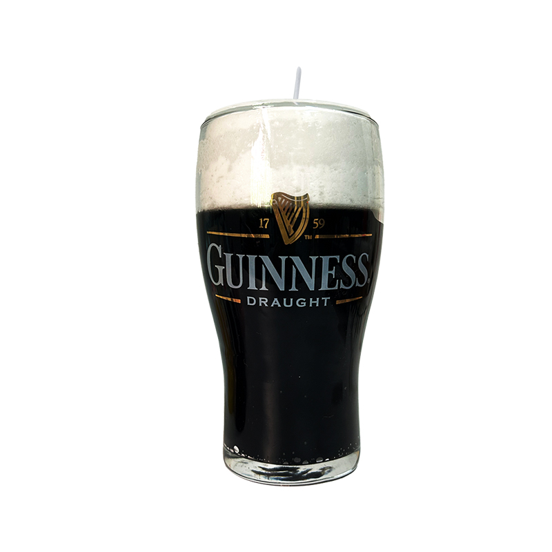 Bubbles black beer cup candles