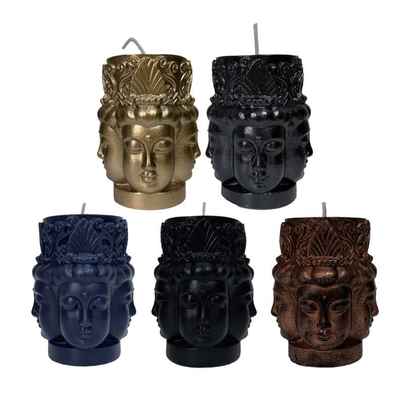 Mga kandilang Buddha na may apat na mukha