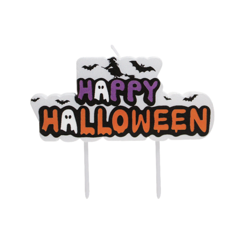 Happy Halloween letter candles