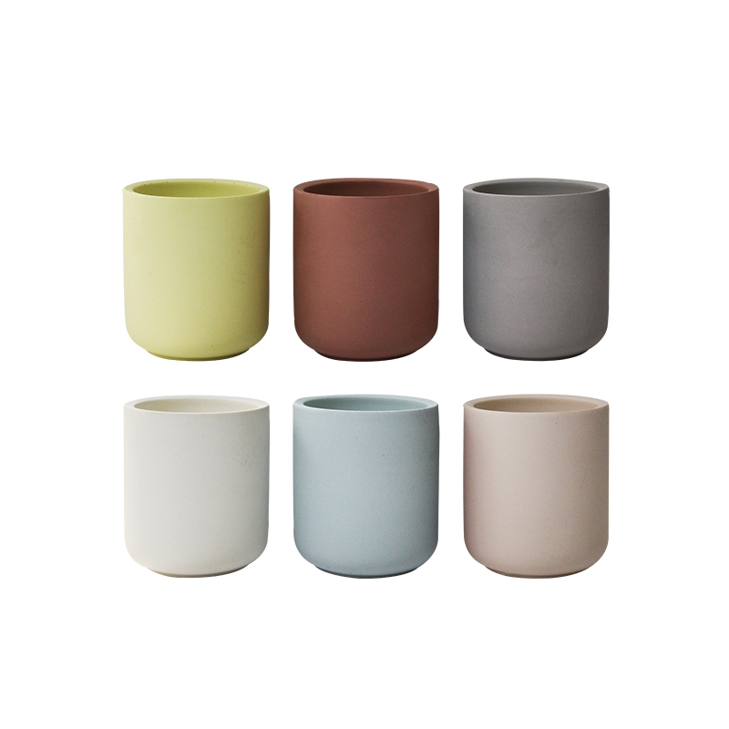 Anim na kulay na ceramic aromatherapy cup candle