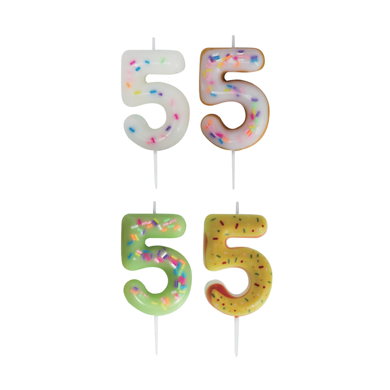Sugar needle digital candles na may apat na crafts